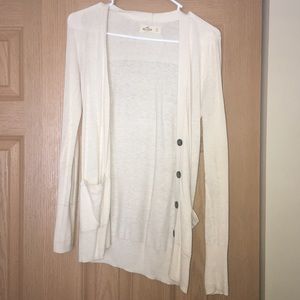 Size: XS Cream Hollister Cardigan (womens)